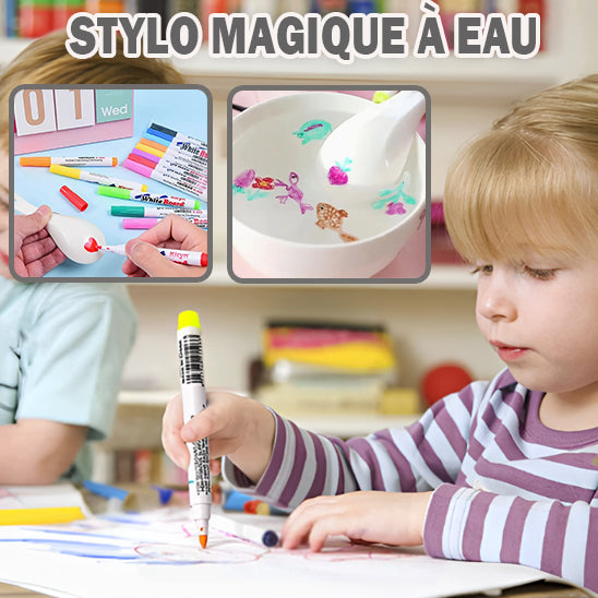 ColorsMagical™ stylo a la peinture qui flotante sur l'aeu.